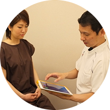 問診で施術計画を立てる