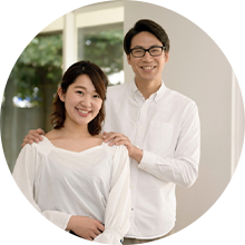 夫婦一緒に施術が受けられる